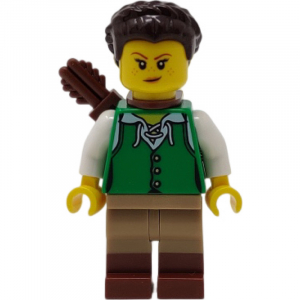 LEGO® Mini-Figurine Femme Archer - Medieval - Chevalier
