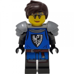 LEGO® Mini-Figurine Femme Chevalier - Médieval - Blason Lion