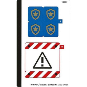 LEGO® Autocollant - Sticker Set 60372 Police - Travaux