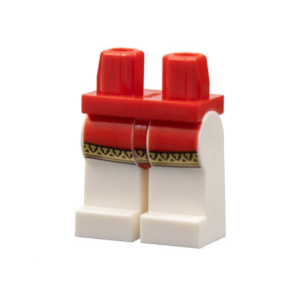 LEGO® Hips and White Legs with Red Surcoat