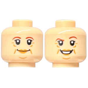 LEGO® Mini-Figurine Tête Femme Avec Rides (1W)