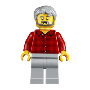 LEGO® Male Red Flannel Shirt