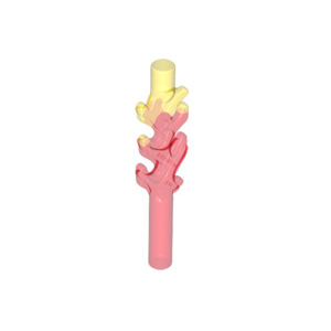 LEGO® Wave Rounded Straight Bar 4L Flame