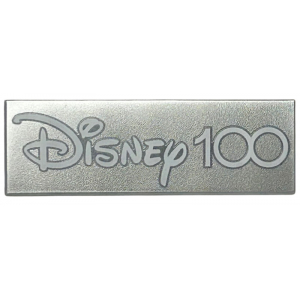 LEGO® Tile 2x6 with White Disney 100