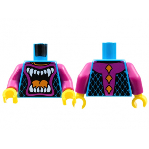 LEGO® Torso Racing Suit Angry Open