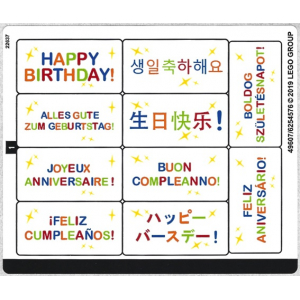 LEGO® Autocollant - Stickers Set 40348 Anniversaire