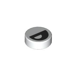 LEGO® Plate Lisse Ronde 1x1 Imprimée Oeil Mi-Clos