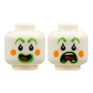 LEGO® Mini-Figurine Tête Clown Deux Visages (7L)