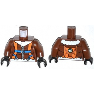 LEGO® Torso Aviator JAcket with Orange Parachute