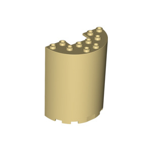 LEGO® Demi Cylindre - Cloison 3x6x6