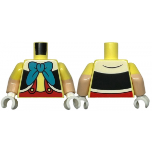 LEGO® Mini-Figurine Torse Avec Gilet Et Noeud (5B)