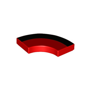 LEGO® Plate Lisse 2x2 Angle Impression Bande Noire