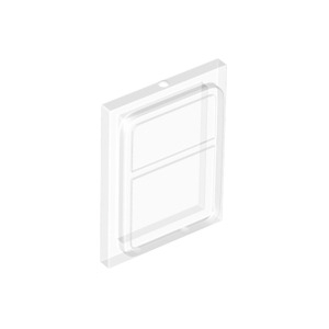 LEGO® Glass for Train Door with Lip on All Sides