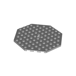 LEGO® Plate Modified 10x10 Octagonal with Hole