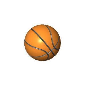 LEGO® Accessoire Mini-Figurine Sport Ballon Basketball