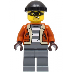 LEGO® Police Minifigure City Bandit Crook Male