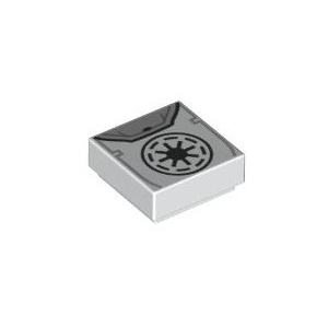 LEGO® Plate Lisse 1x1 Imprimée Star-Wars Galactic Symbole