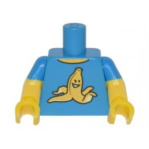 LEGO® Mini-Figurine Torse Imprimé Banane Méchante (1y)