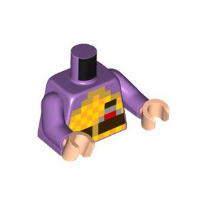 LEGO® Torso Pixelated Orange and Yellow Amor