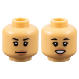 LEGO® Mini-Figurine Tête Femme Deux Expressions (8B)