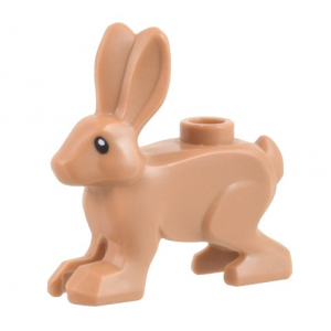 LEGO® Hare Standing with Black Eyes and White Pupils