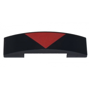 LEGO® Tuile Imprimée 1x4 Triangle Rouge