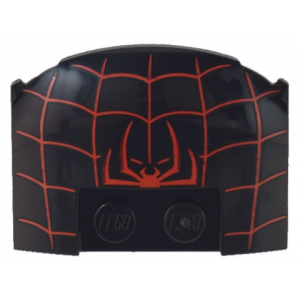 LEGO® Wedge 3x4x2/3 Triple Curved with Red Spider