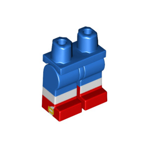 LEGO® Hips and Legs with Molded Red Lower Legs