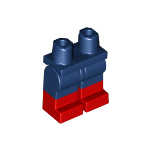 LEGO® Mini-Figurine Jambes Bleu Foncé Et Rouge