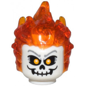 LEGO® Mini-Figurine Tête de Mort et Flamme - Halloween (7M)