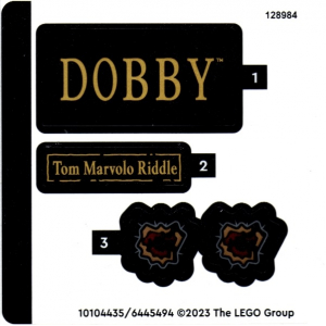 LEGO® Autocollant - Stickers Set 76421 Dobby