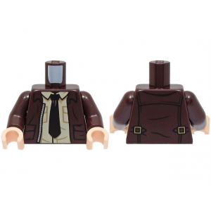LEGO® Torso Open Jacket wih Pockets Silver Zipper