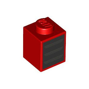 LEGO® Brique 1x1 Imprimée Grille Calandre - Ferrari