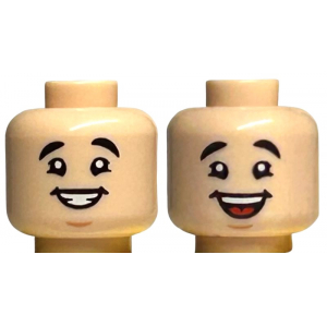 LEGO® Mini-Figurine Tête 2 Expressions Sourire - Joie (2N)