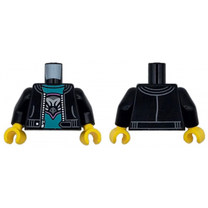 LEGO® Torso Jacket Open with Pocket and Silver Zipper