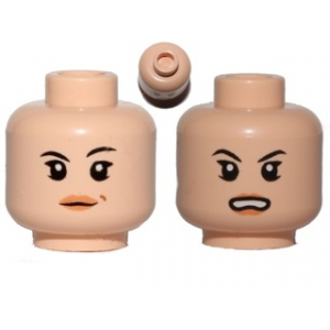 LEGO® Mini-Figurine Tête Femme 2 Expressions (2M)