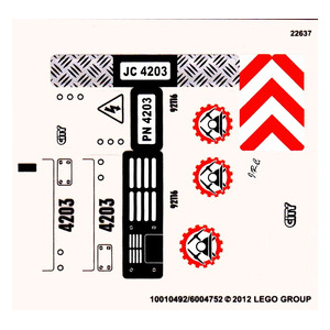LEGO® Sticker Sheet for Set 4203