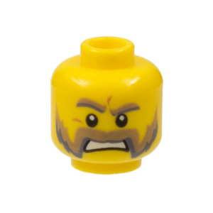 LEGO® Mini-Figurine Tête Homme Barbe (2V)
