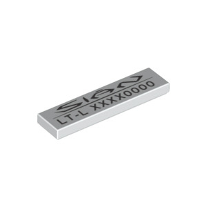 LEGO® Plate Lisse 1x4 Imprimée Immatriculation Sian