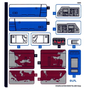 LEGO® Sticker Sheet for Set 75364