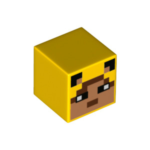 LEGO® Minifigure Head Modified Cube with Pixelated