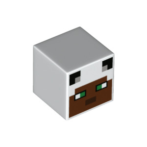 LEGO® Minifigure Head Modified Cube with Pixelated