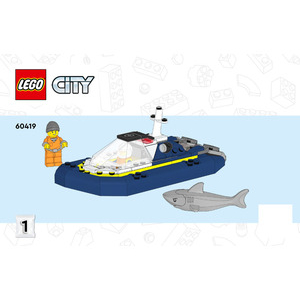 LEGO® Notice Papier Set 60419 City Ile de la Prison