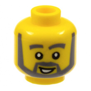 LEGO® Mini-Figurine Tête Homme Barbe (6F)