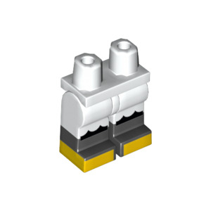 LEGO® Mini-Figurine Jambes et Pieds Noir et Jaune (CE)