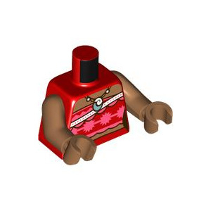 LEGO® Torso Strapless Top with Coral Shapes