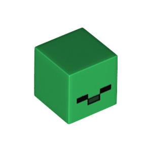 LEGO® Minifigure Head Modified Small Cube with 2 Black