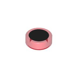 LEGO® Plate Lisse Ronde 1x1 Imprimée Cercle Noir