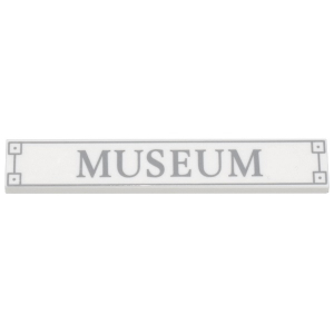 LEGO® Tile 1x6 with Light Bluish Gray Museum