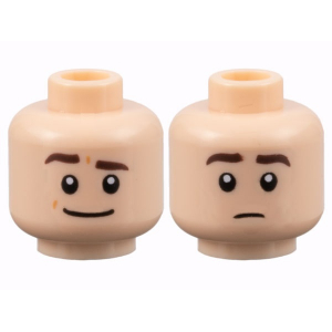 LEGO® Mini-Figurine Tête Homme Deux Expressions (7J)